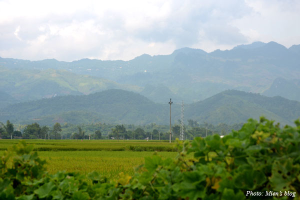 View of the scenic countryside in Yen Bai province